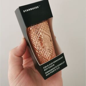 NEW Starbucks rose gold tumble ornament / keychain